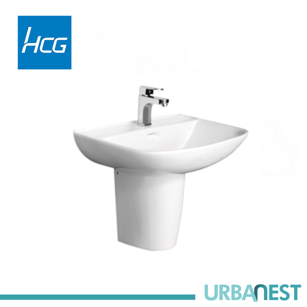 HCG Alea LF70S AW Wall Hung with Short Pedestal Lavatory Elegant