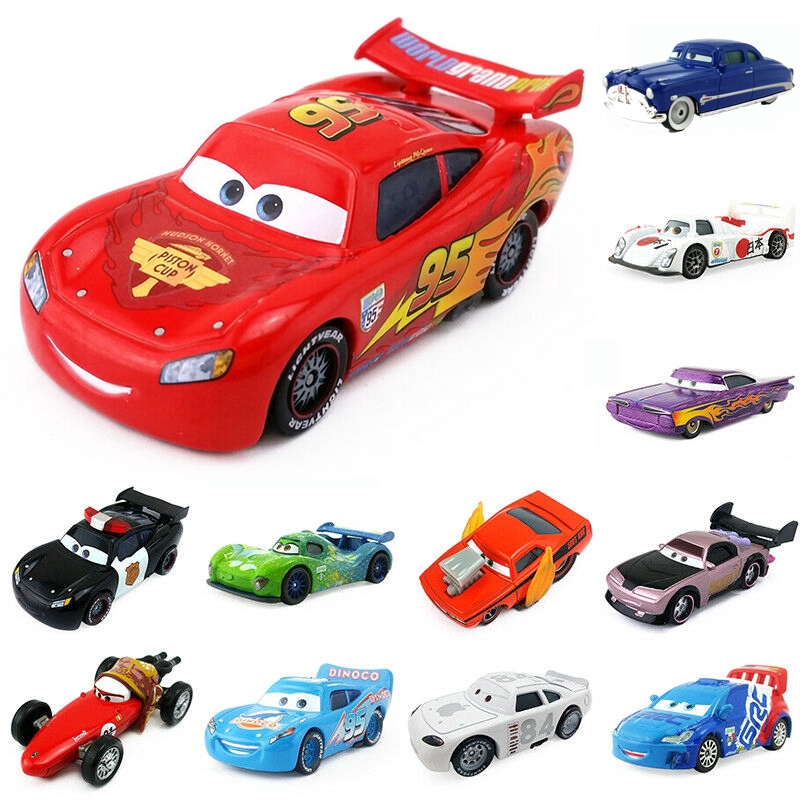 Disney Pixar Racing Story 2 & 3 McQueen Racing Family Die Casting Toy ...