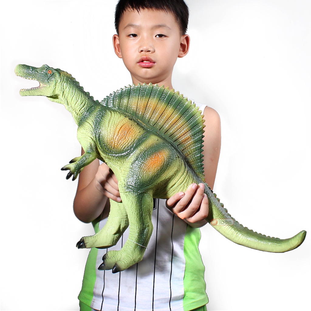 Jurassic period spinosaurus large model soft rubber nectar dragon ...