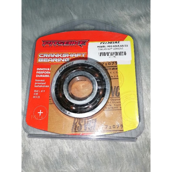 pitsbike crankshaft bearing frictionless mio sporty (63,22,6305) 2pcs