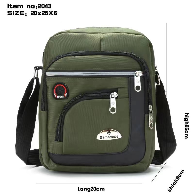 2043 Samsonite Men Sling Bag Canvas Bag Large size