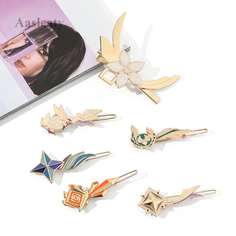 aasleaty Anime Genshin Impact Hairpin Hair Accessories | Shopee Philippines