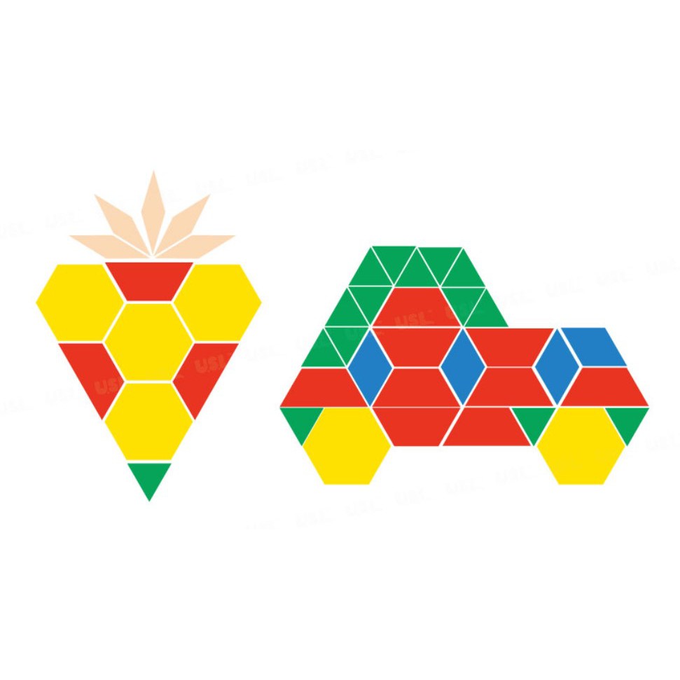 USL Math Pattern blocks - 250pcs set | Shopee Philippines