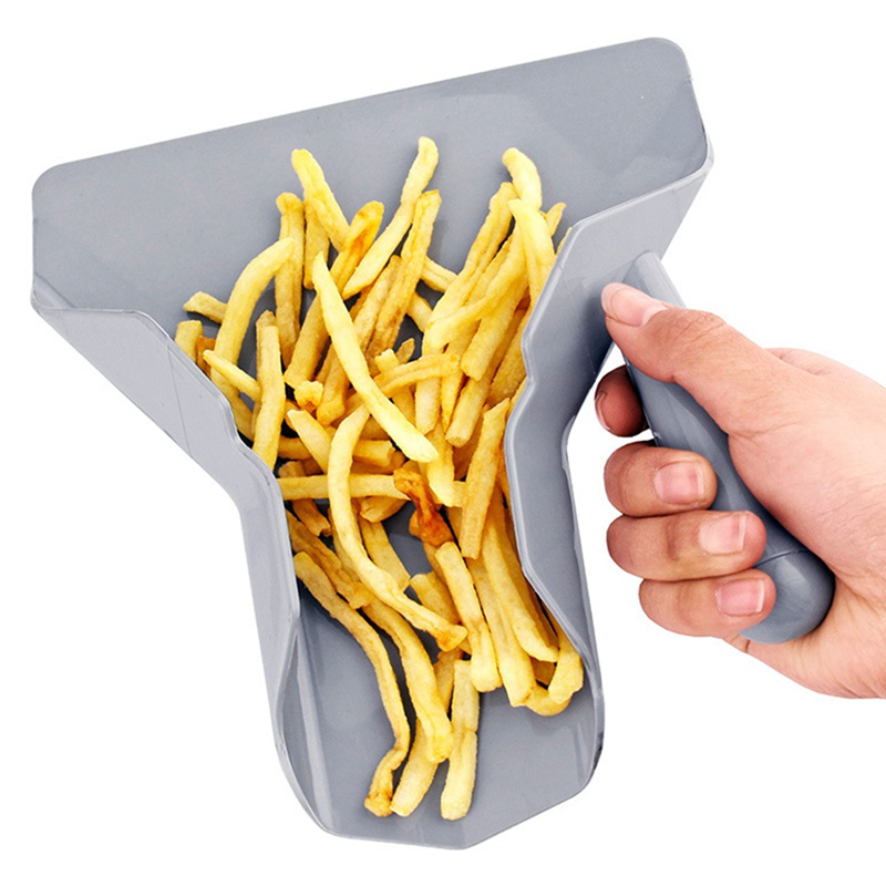 Comerical Plastic Chips Scoop Food French Fries Shovel Handle Fry Scoop