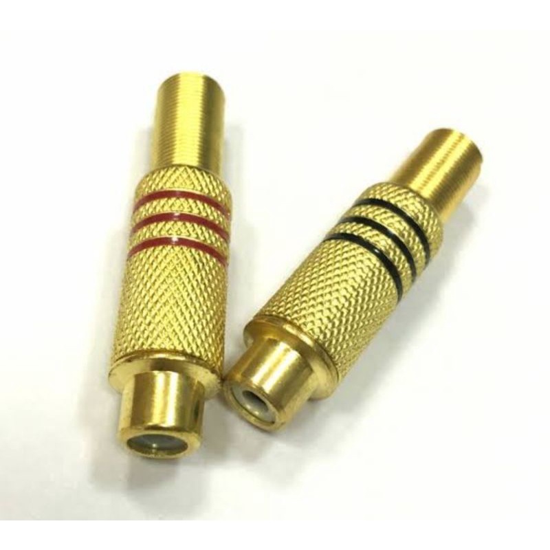 RCA FEMALE JACK PLUG CONNECTOR GOLD PLATED (4 PCS.) | Shopee Philippines