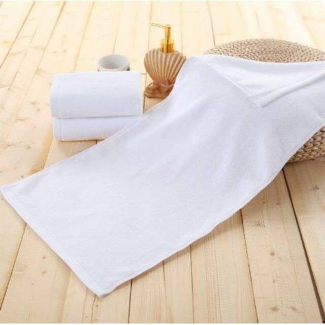 12pieces Handtowel White Plain Face Towel Kitchentowel Cannon Towel Cotton High Quality Cod 28x 4050