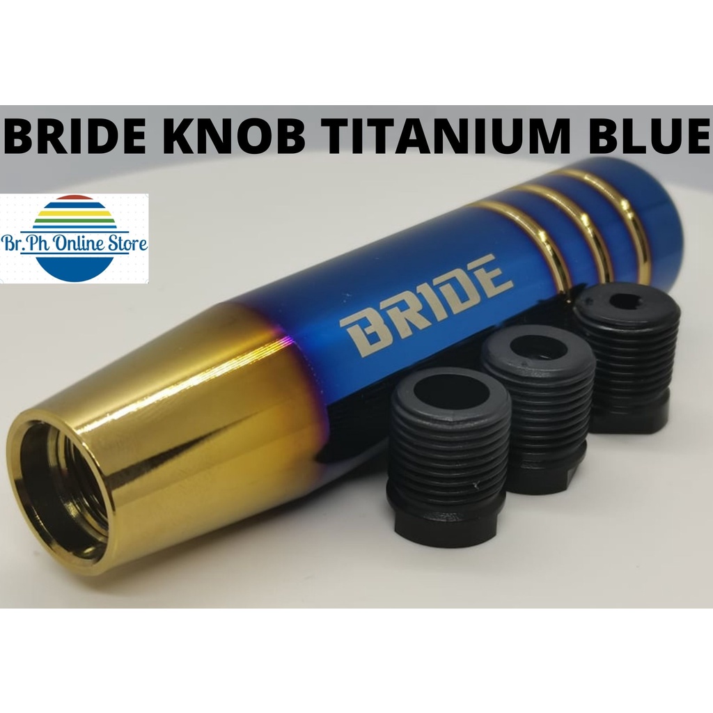 jdm Burnt Blue Style Gold Aluminum Gear Shift Knob 13cm Shifter Lever Head for Universal Car-burnt blue BRIDE | UK