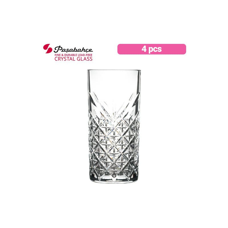 Pasabahce Drinking Glass Timeless Long Drink 45cl 4pcs | Shopee Philippines