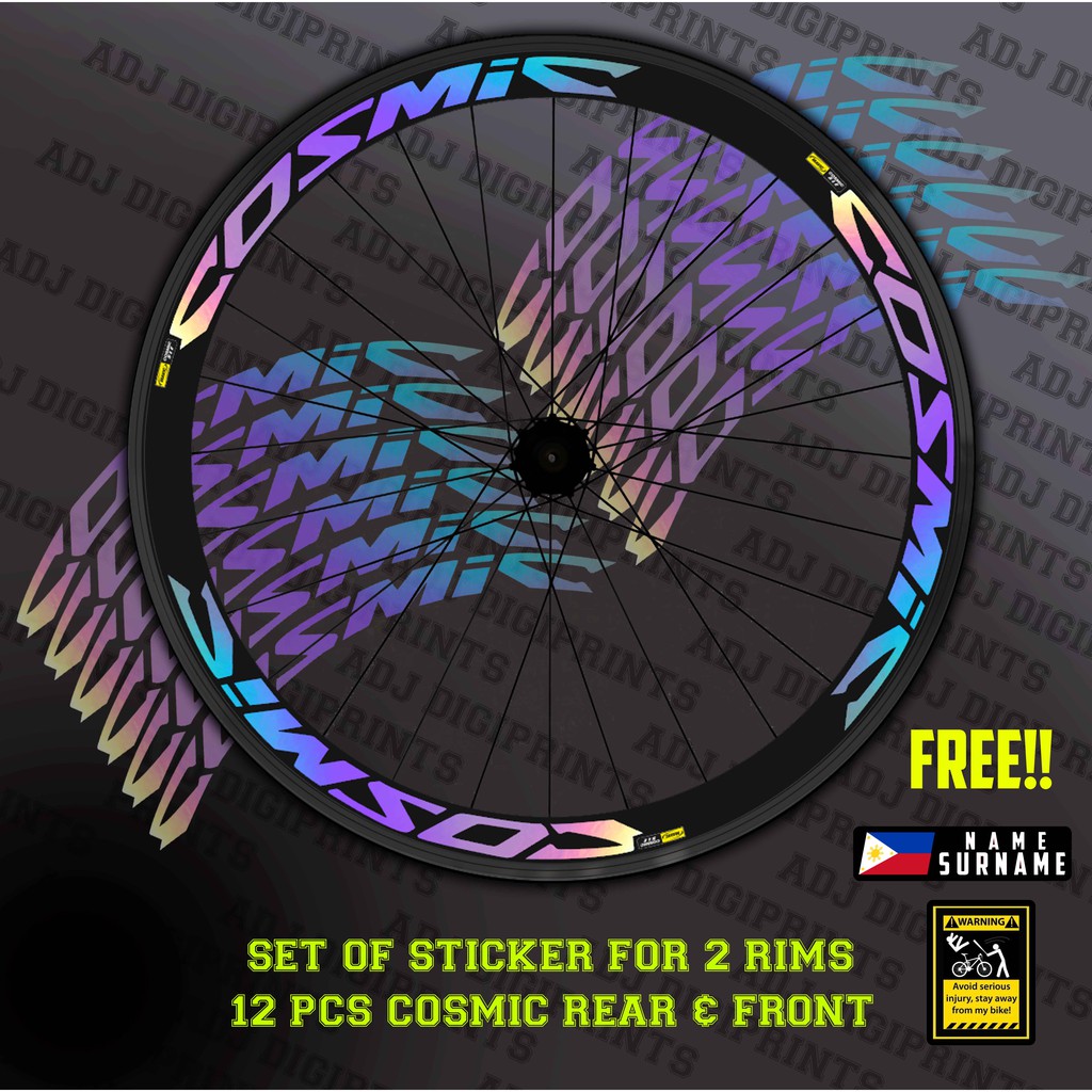 MAVIC COSMIC SLE HOLOGRAM Rim Decals Sticker for MTB & RB | Shopee ...