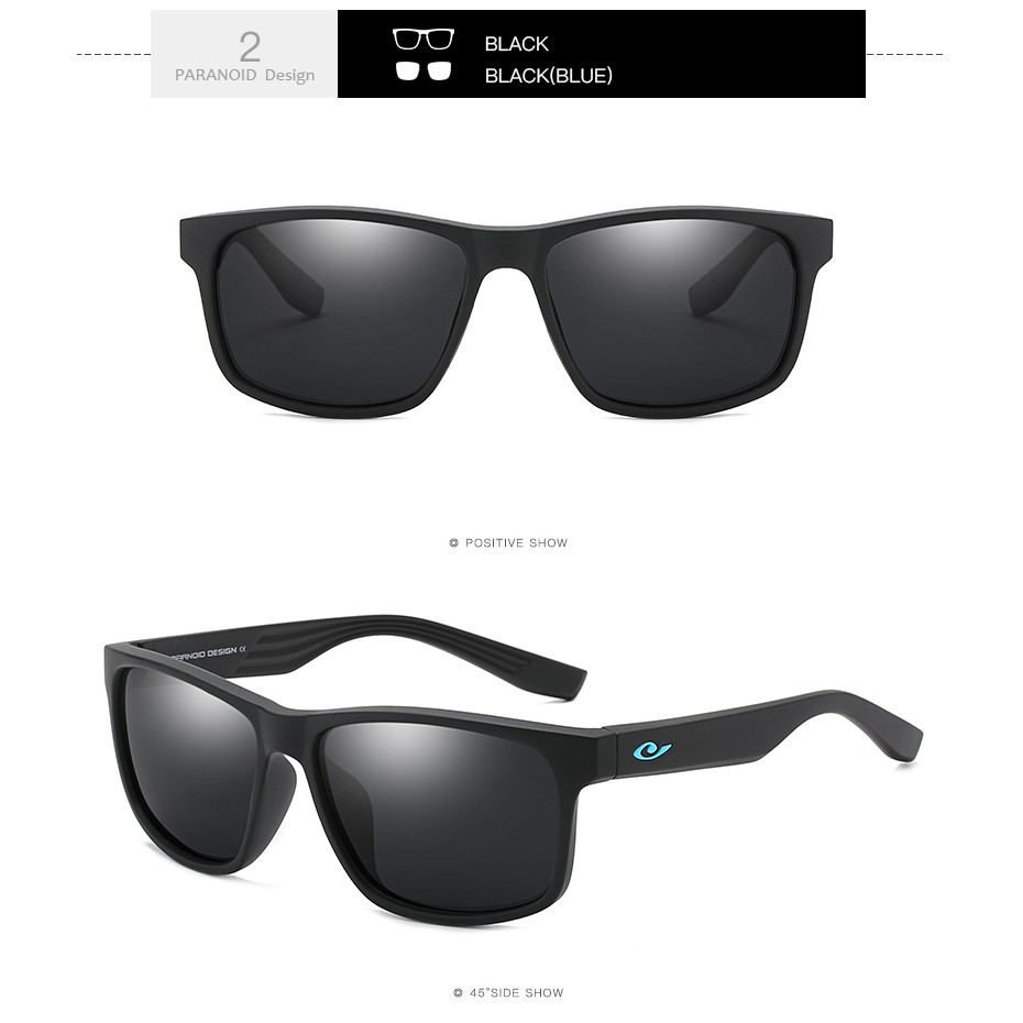 PARANOID Sunglasses Men Polarized Brand Design Square Mirror Luxury ...