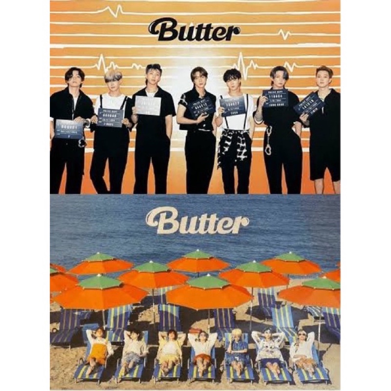 BTS Butter Official Poster Peaches and Cream Version (Both Versions