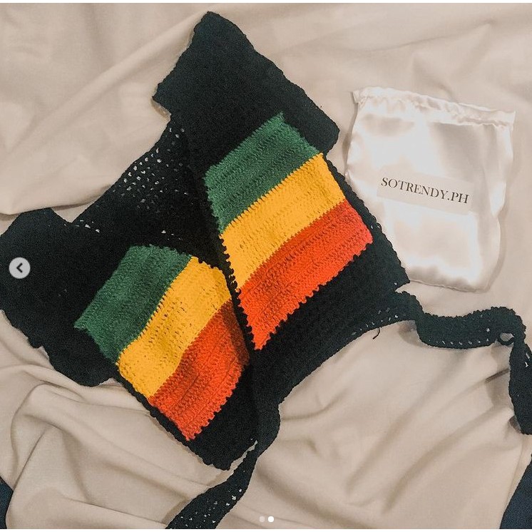 Crochet Rasta Top With Pads Crochet Top Crochet Boho Top Crochet ...