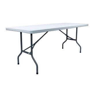 SUMO St-7230s 6ft White Rectangular Plastic Table Solid Top With ...