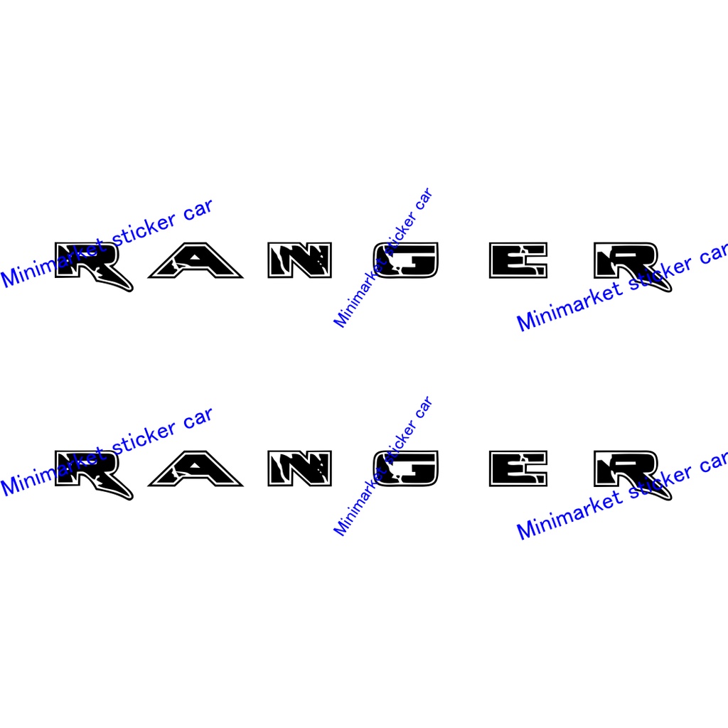 Description Of RANGER STICKER Car STICKER FORD RANGER Rear Tailgate ...