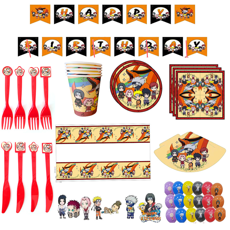 Naruto Birthday Party Supplies Ninjago Paper Plates Party Decoration