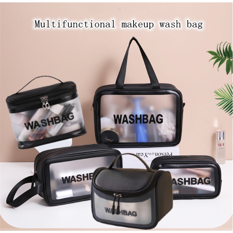 BS Multifunctional Travel Makeup Wash Bag Clear Waterproof Toiletry ...