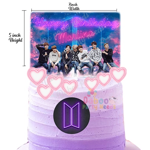 Personalized BTS cake topper | Shopee Philippines