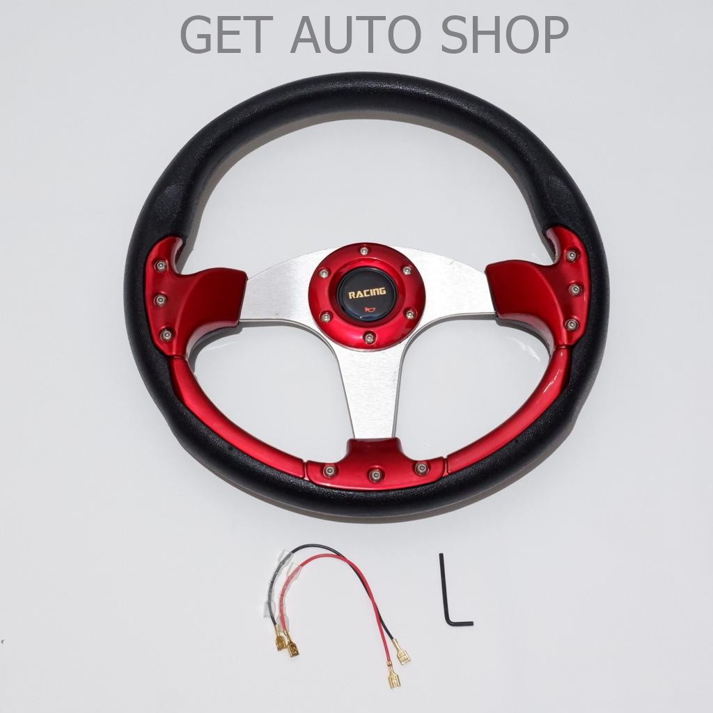 Steer Steering Wheel Brand Racing MODEL MOMO Universal 13 inch Red Blue