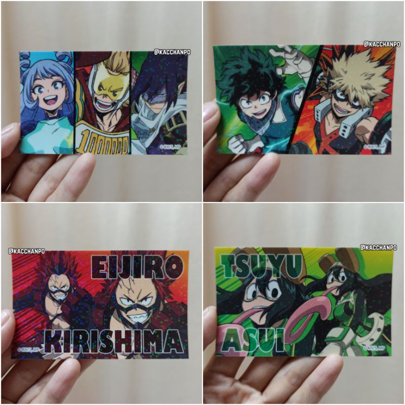 Wafer Card BNHA Official Merchandise Nejire Mirio Tamaki Bakugo Deku Kirishima Tsuyu Midoriya My