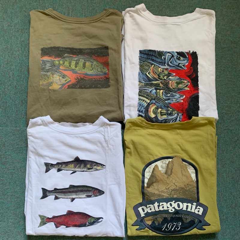 Patagonia t shirt vintage outdoor fish unisex T Shirt Shopee Philippines