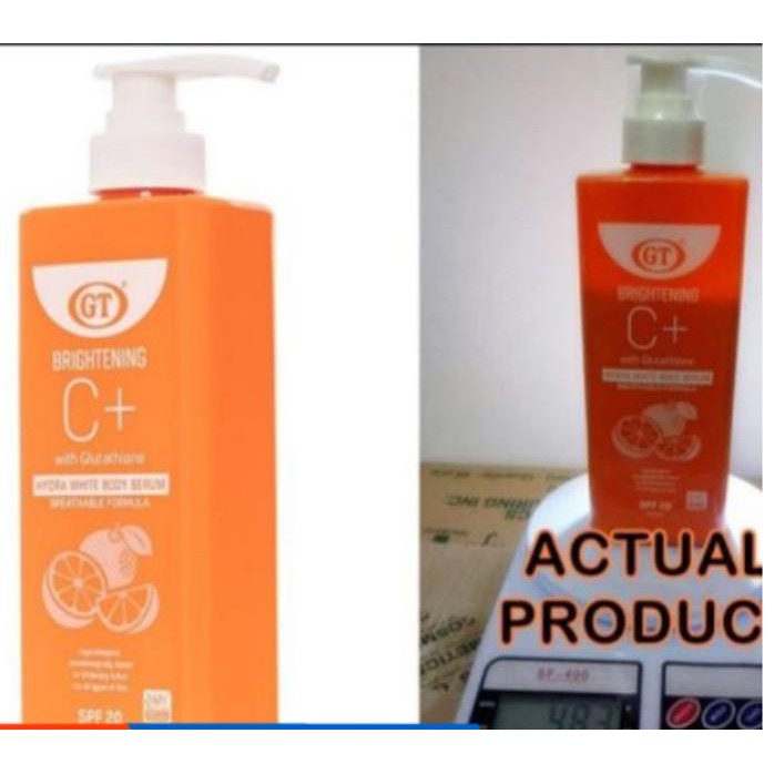 glutone 1000 glutathione GT BRIGHTENING C+ BODY SERUM REVIEW main image 1