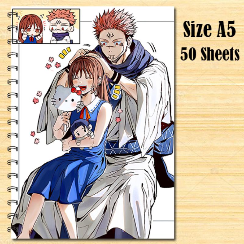 A5 Size Jujutsu Kaisen Anime Notebook Stationary Notes Journal (Batch 1 ...