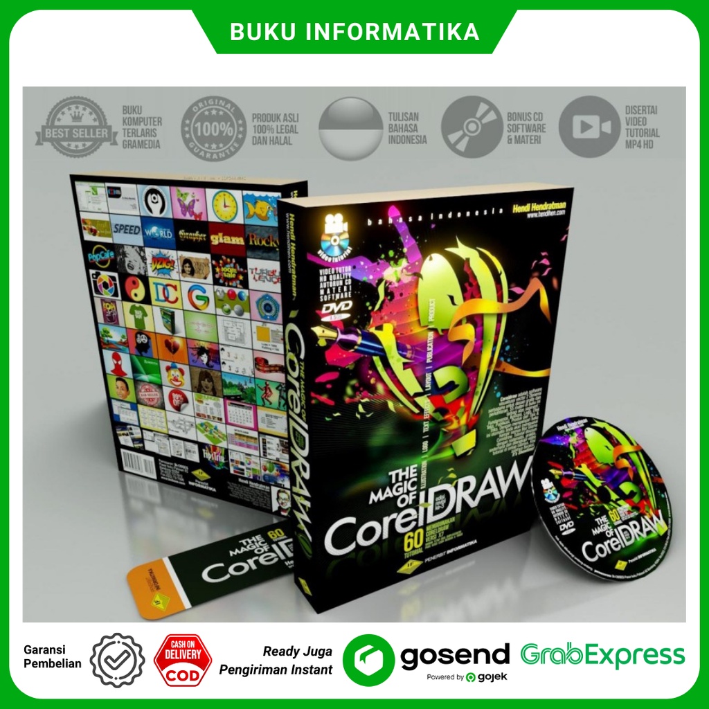 The Magic of Corel Draw Book Bonus DVD Hendi Hendratman Shopee
