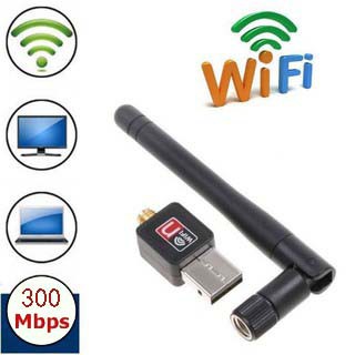 Generic mini wifi adapter Usb Wlan 300Mbps 802.11n,Adaptadores,The generic  USB WLAN 300Mbps 802.11n mini WiFi adapter is a device that allows the