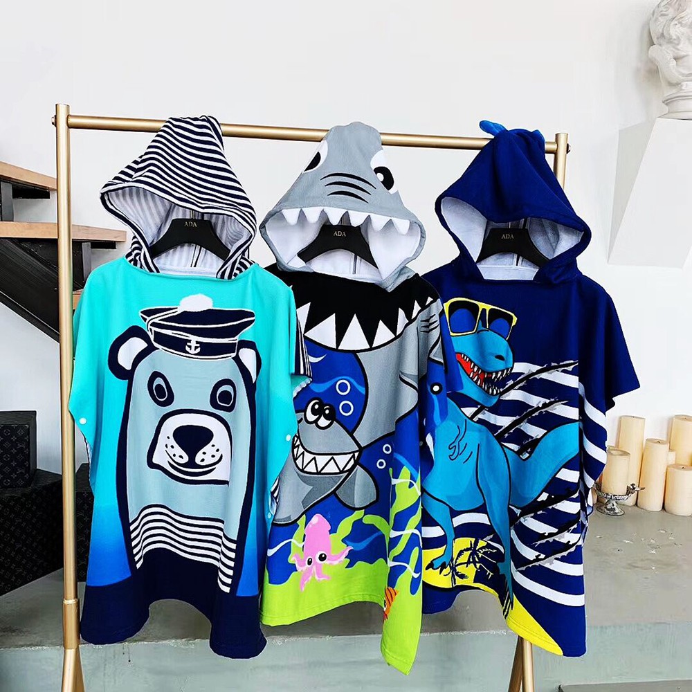 Better Living Bath Towels Kids Soft Bathrobe Hooded Children Robes Boys ...
