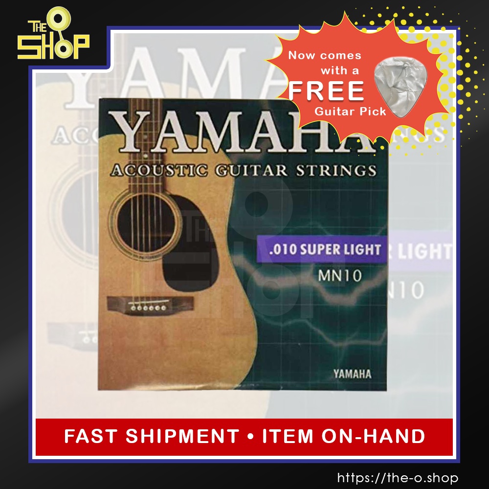 YAMAHA Acoustic Guitar Strings Complete 6pcs Full Set [.010 .014 .022