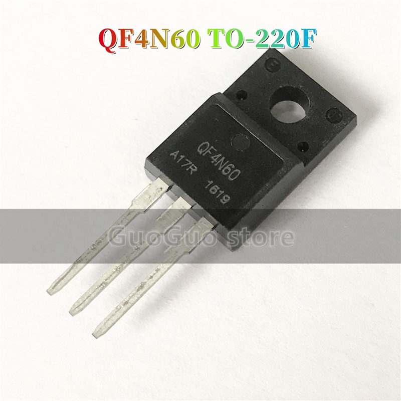Chanzon Lot De 10 Transistors MOSFET 4N60 TO-220F N-Canal 4A 600V – Idéal Pour Projets Électroniques DIY