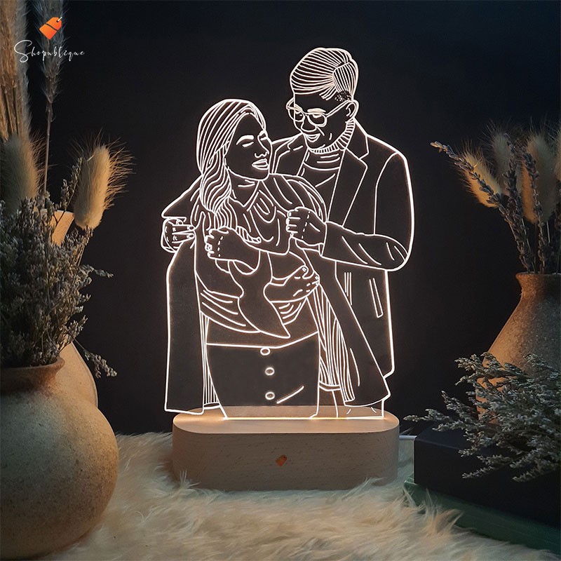 Customized 3D LED Lamp | Personalized Acrylic Vector Lamp | Handcrafted  Acrylic Lamp