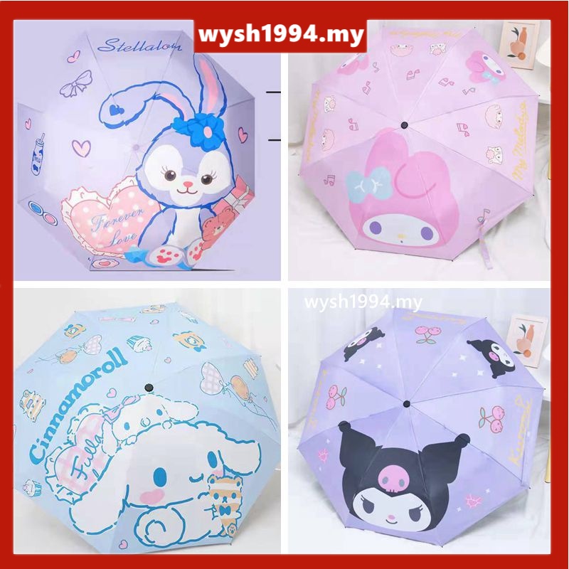 Disney Stella Lou Sanrio My Melody Kuromi Cinnamoroll Umbrella UV ...