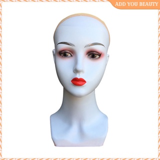 Female Bald Mannequin Head Wig Display Model Long Neck With Makeup