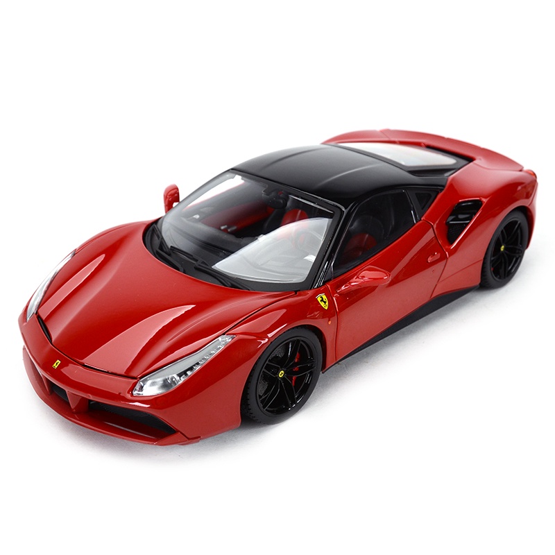 Bburago 1:18 Ferrari 488 GTB Refined Version Sports Car Static Die Cast ...