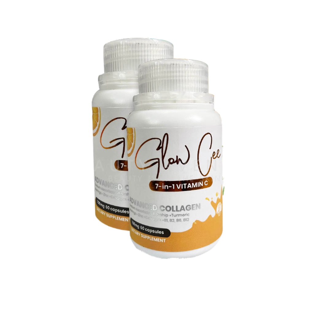 Glow Cee 7in1 Vitamin C 60 Caps with Collagen and Zinc NonAcidic