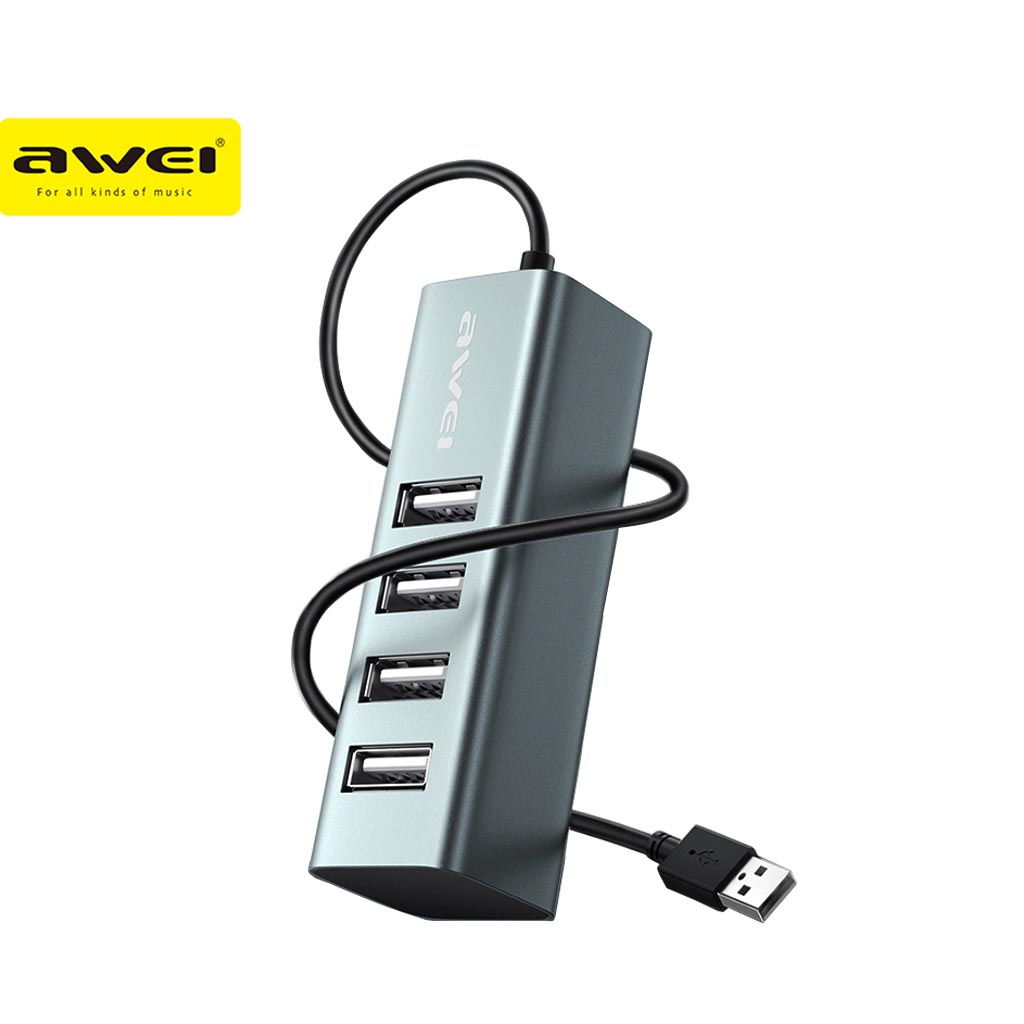 Awei cl 122 usb type a plug usb hub to usb 2 0 4 ports for pc usb hub