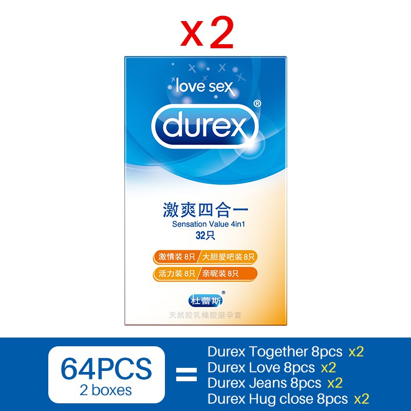 G9rj Durex Condoms For Man Natural Latex Smooth Lubricated Contraception 4 Types Condoms For Men 1325