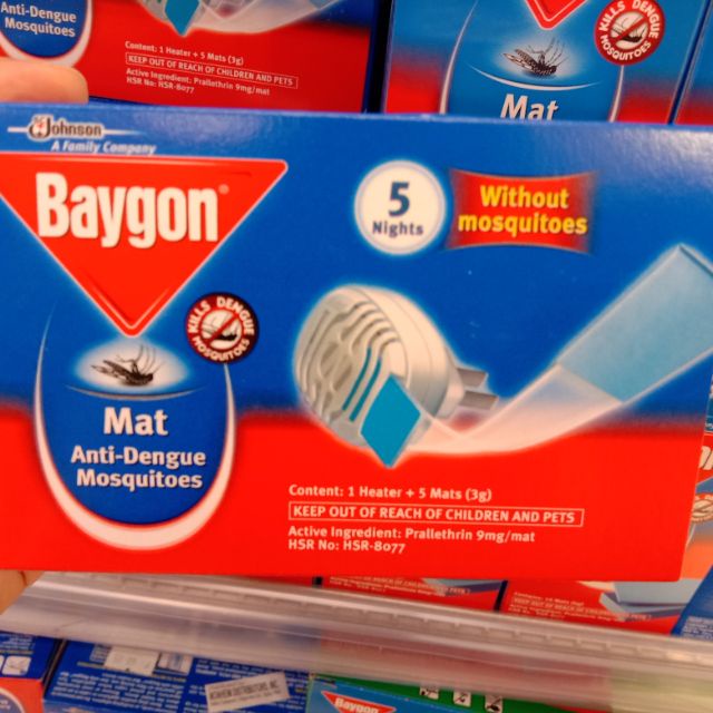 Baygon mat anti dengue starter pack and refill 75Oz Shopee Philippines