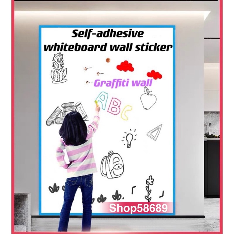 Soft Whiteboard Wall Sticker Seamless Whiteboard Sticker（Not