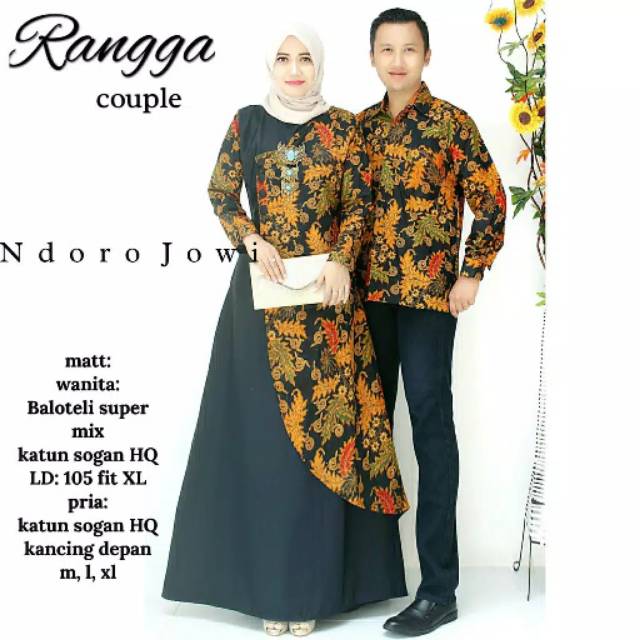 Maura Couple Sania Ruffle Batik Couple Jumbo Ori Guarantee Shopee Kebaya Modern Shopee 1630