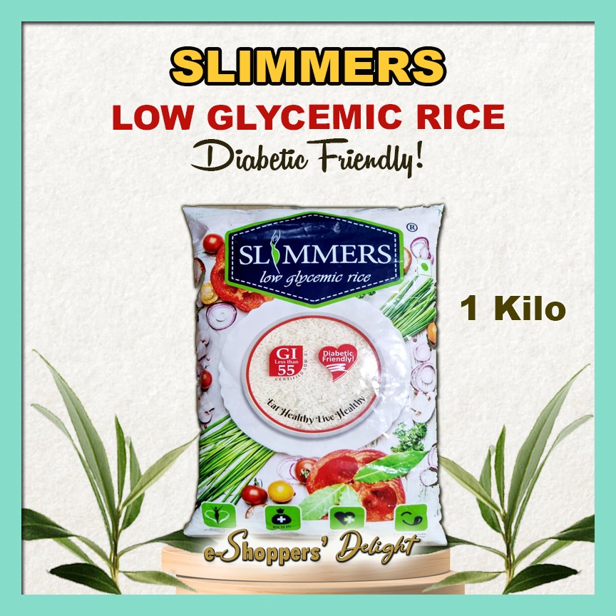 Slimmers Rice Low Glycemic White Rice DiabeticFriendly 1kg Shopee