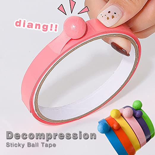 tape DIY sticky ball tape compression toy candy color