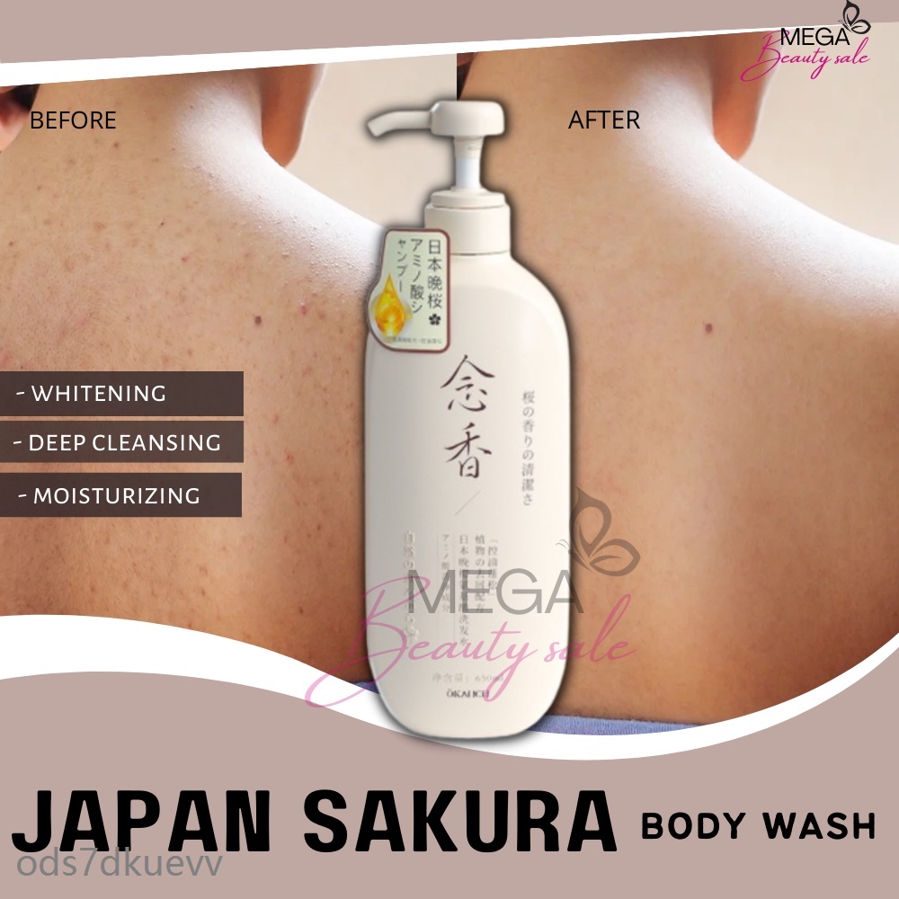 Original Japan Okanen Sakura Body Wash Care Set Fresh Evening Sakura