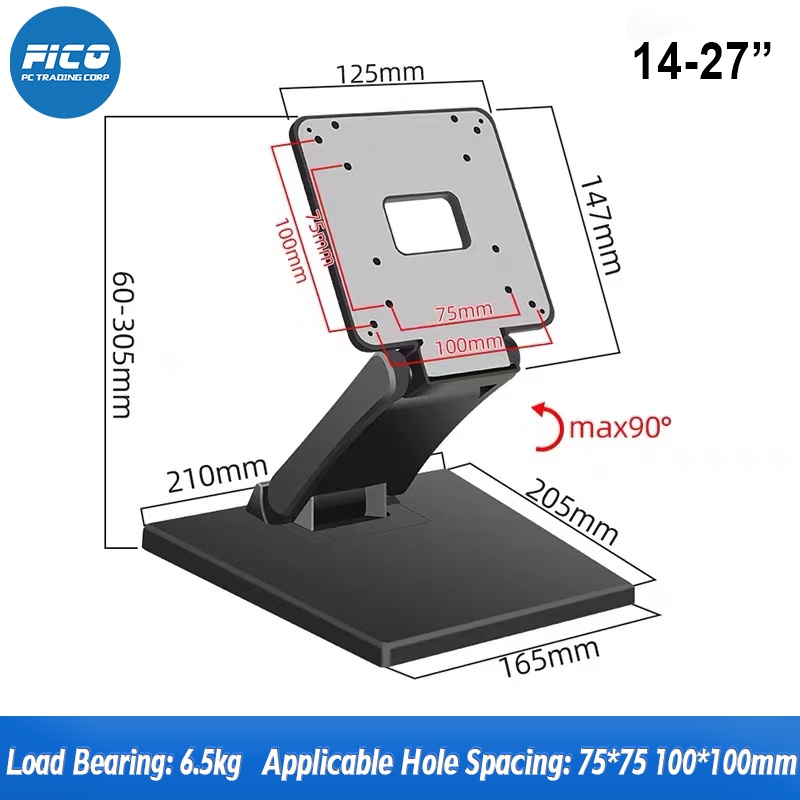 LCD-LED Universal bracket | 14-27 inch monitor Telescopic wall bracket ...