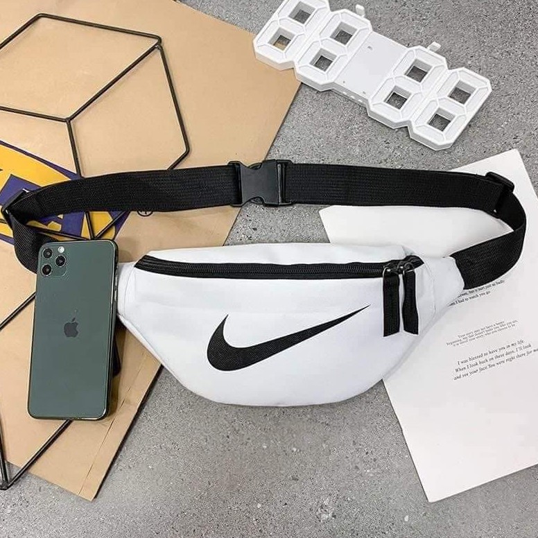 Nike waist hot sale bag white