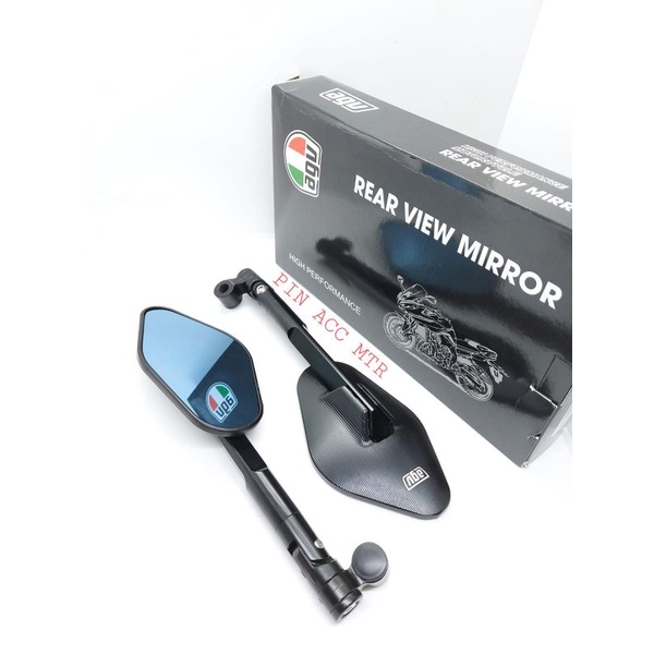 Tomok Rizoma Ellise Aluminum Glass Mirror biru Vario 125 150 160 Pcx150 ...
