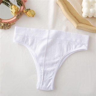 FINETOO Women Thong Panties Sexy Underwear Low Waist G-String Female  Underpants Girls Thongs Solid T-back Seamless Lingerie S-XL