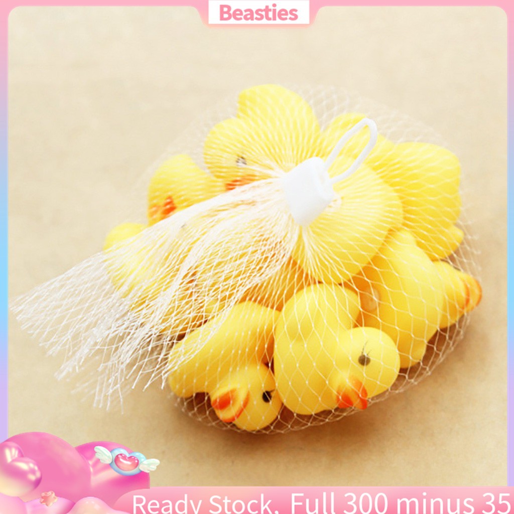 10PC Squeezing Call Rubber Duck Ducky Duckie Baby Shower Bath Toys ...