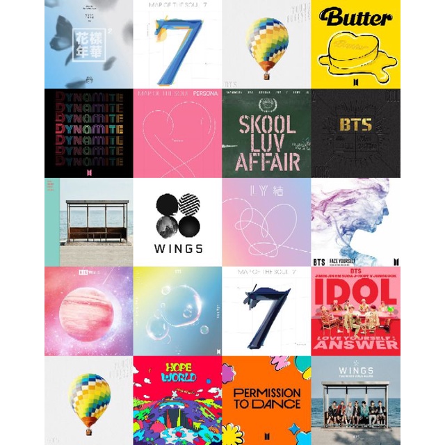 20 PCs. BTS Album Cover | Shopee Philippines